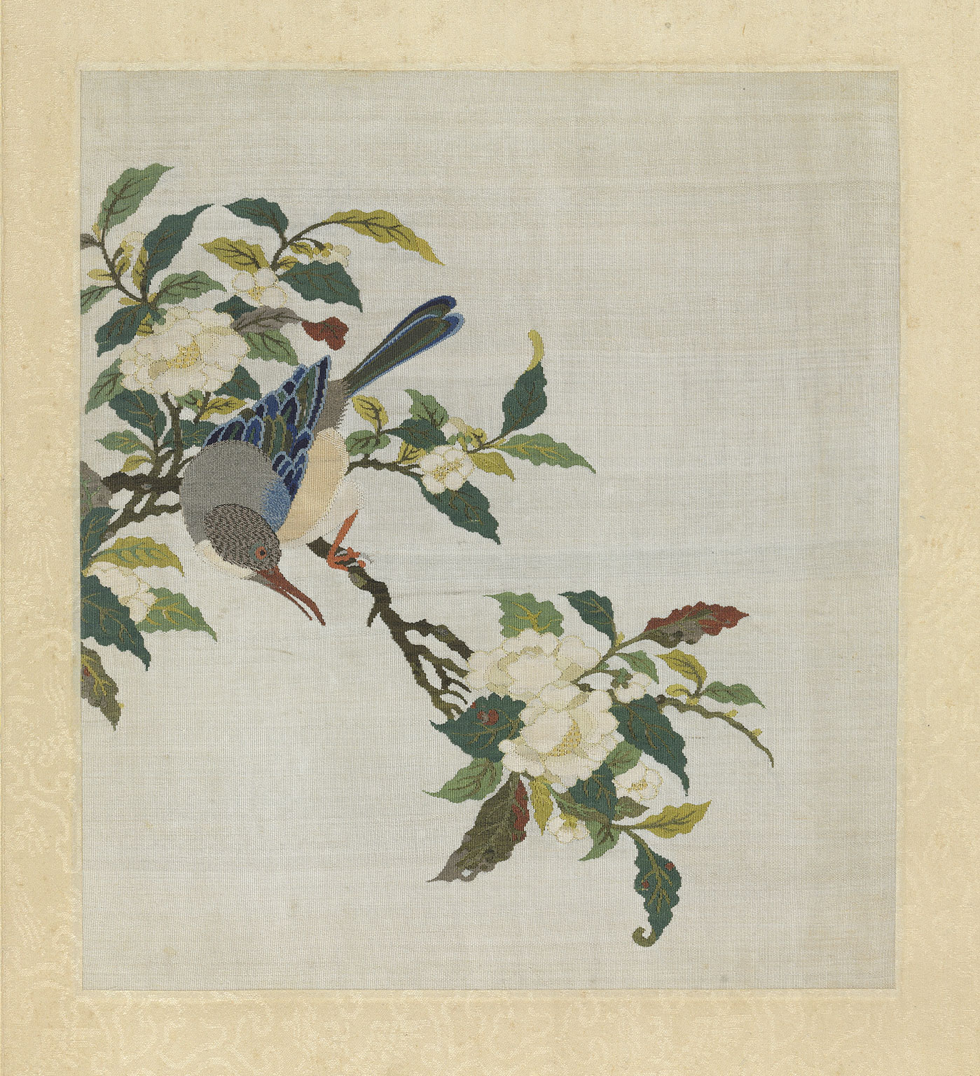 Kingfisher and Camellia