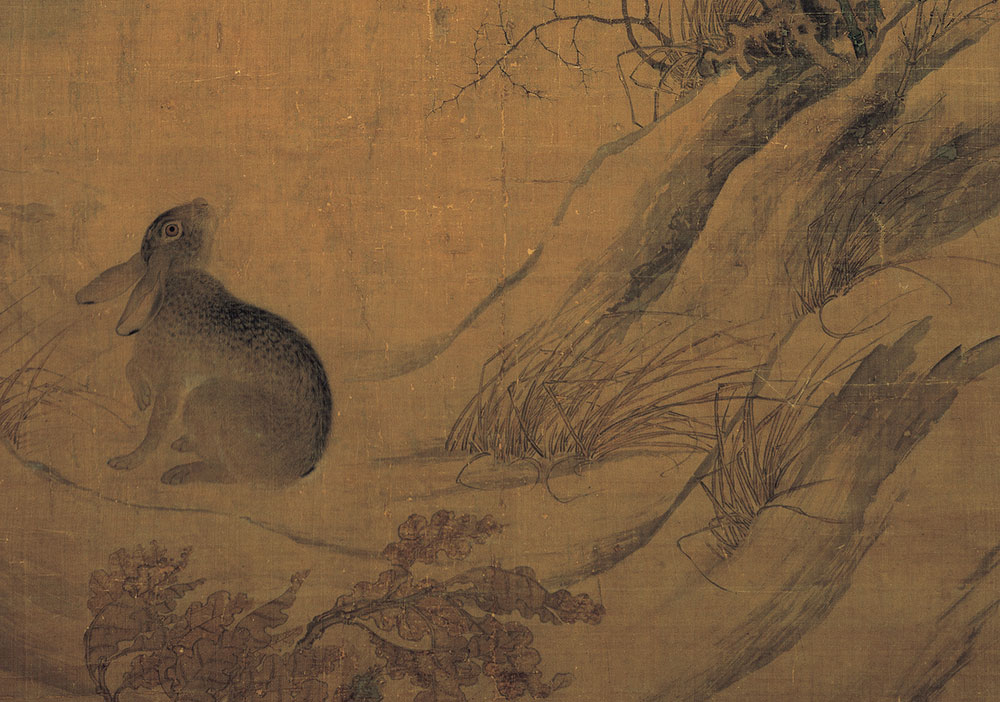Magpies and Hare Cui Bo , Song dynasty