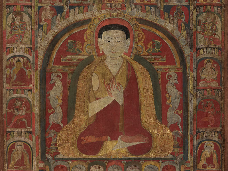 十三世紀　西藏達壟寺堪布札希貝唐卡
