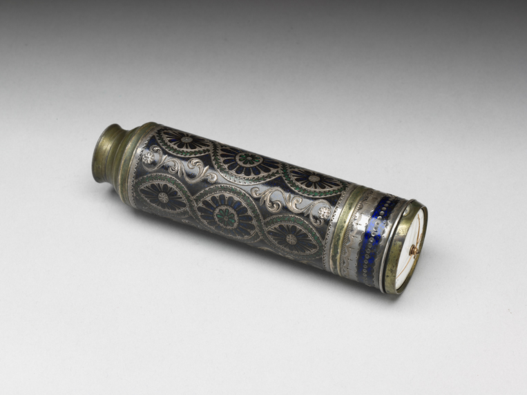 Telescope fitted with a timepiece Europe, late 18th – early 19th century