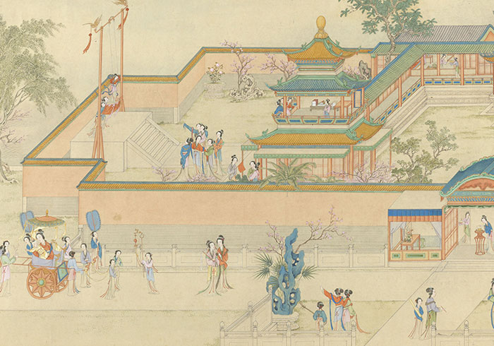 Imitation of Qiu Ying's Spring Dawn in the Han Palace
