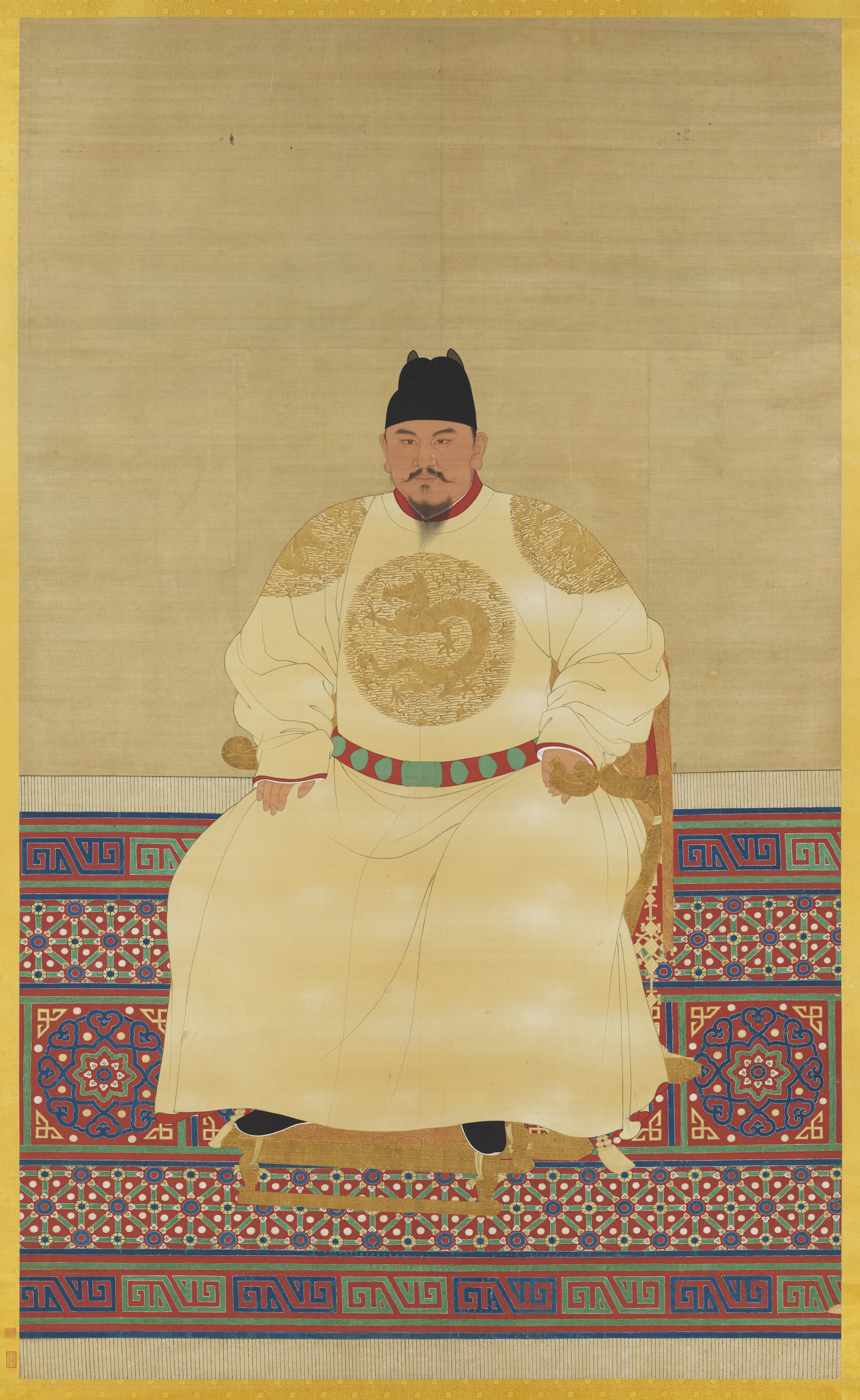 A Seated Portrait of Ming Emperor Taizu