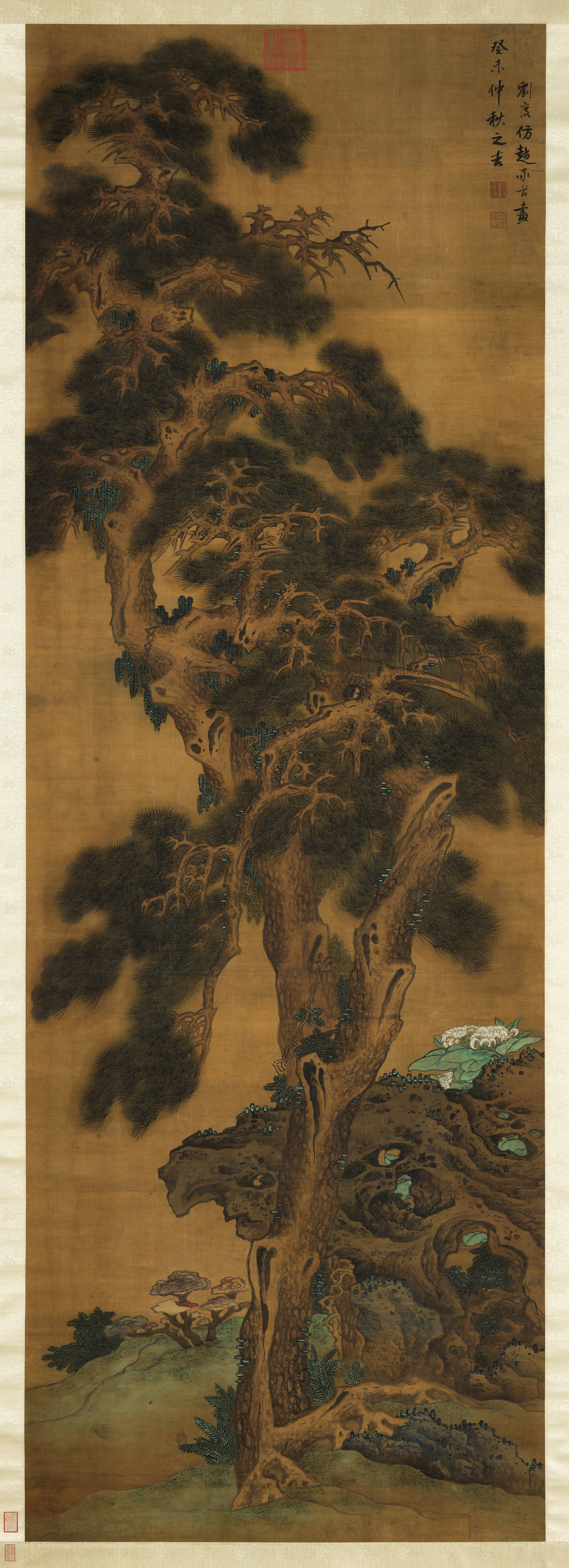After Zhao Mengfu's Green Pines in Eternal Spring