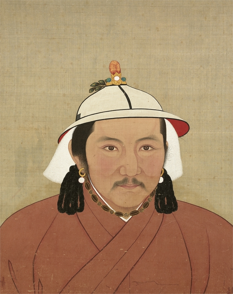 Portraits Of Emperors Taizu Genghis Khan Shizu Kublai Khan And