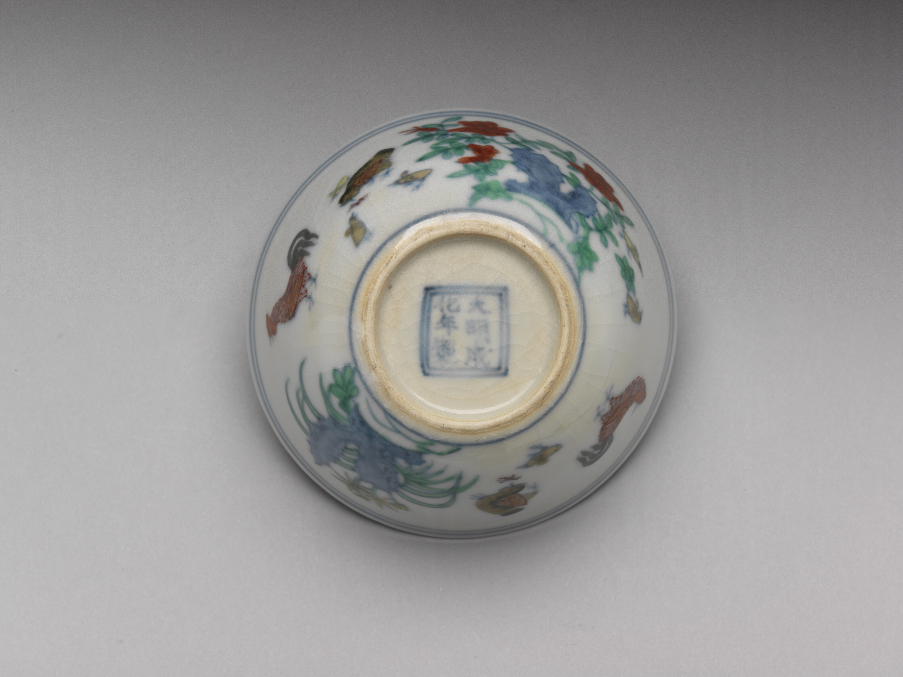 国立故宮博物院 3D文物鑑賞-3D文物-明 成化 闘彩鶏缸杯