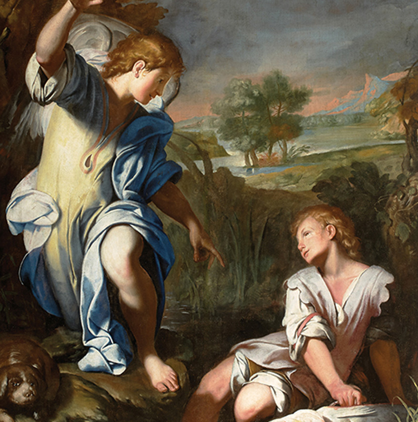 Tobias and the Archangel Raphael Attributed
