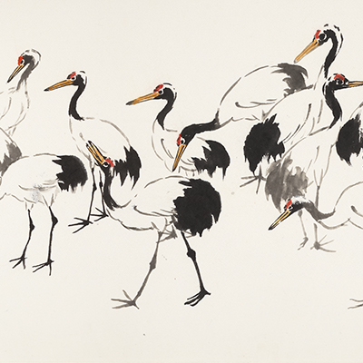 Flock of Cranes (II)