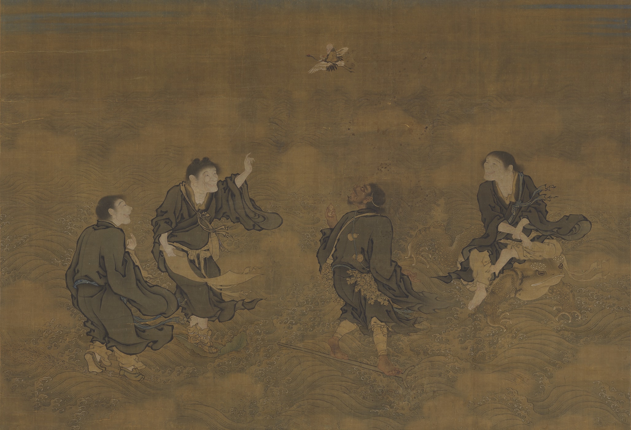 Four Immortals Paying Homage to Longevity