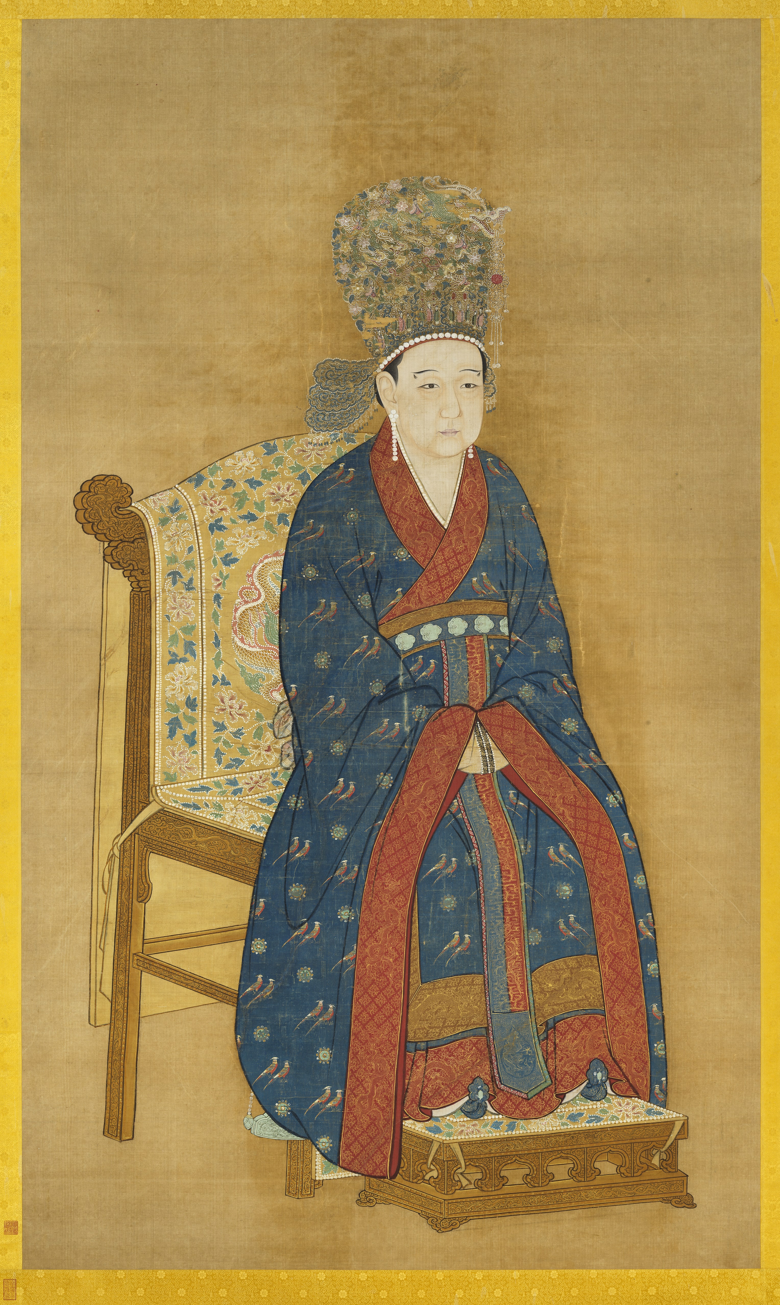 Seated Portrait of Song Ningzong's Empress