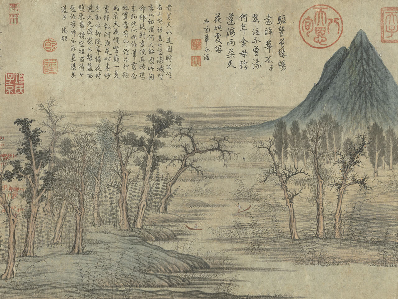 〈鵲華秋色〉