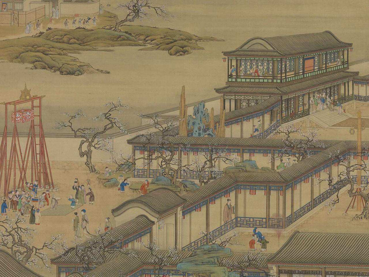 〈畫十二月月令圖〉