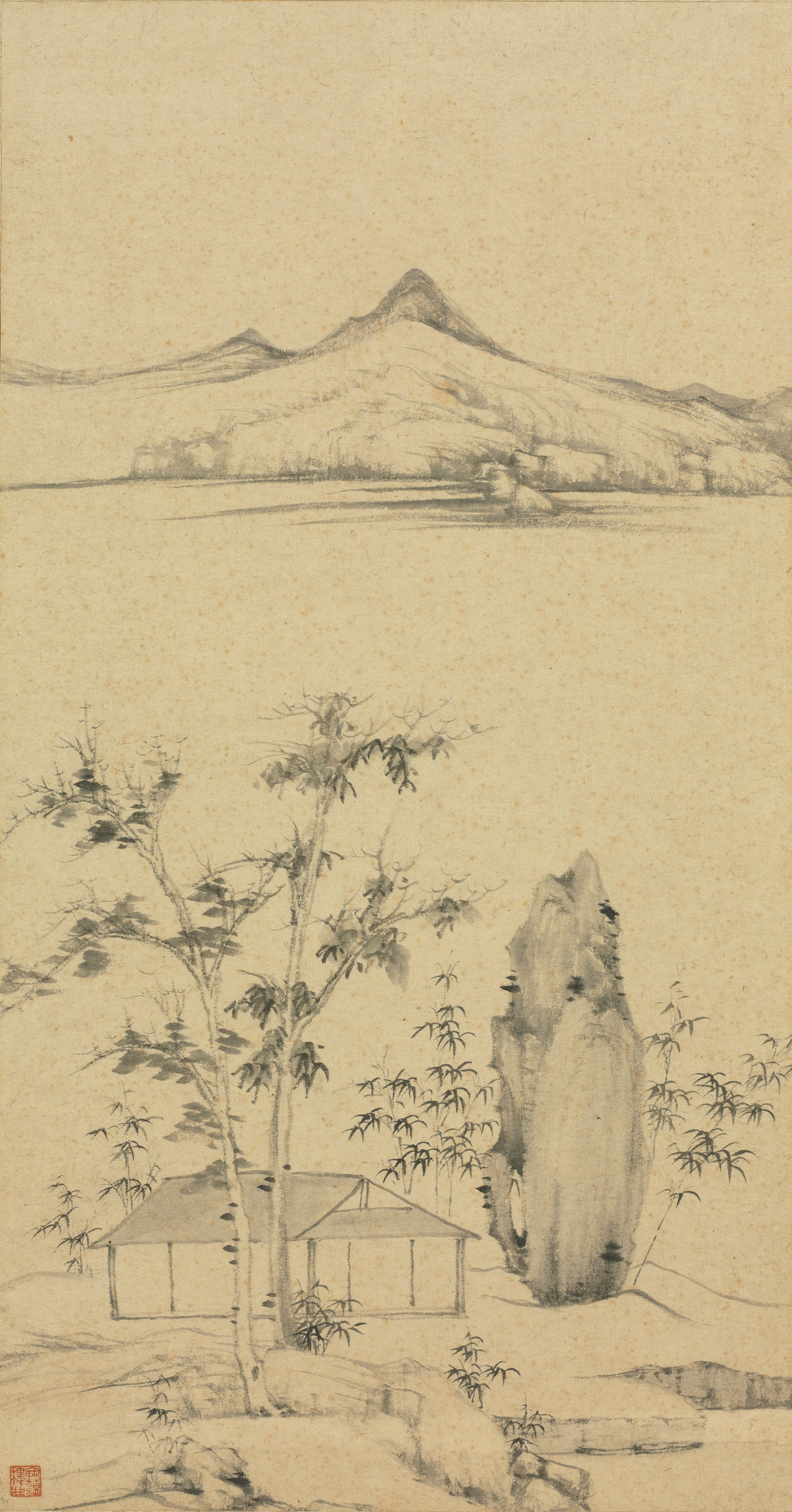 From "Album of Reduced Copies in Imitation of Song and Yuan Paintings with Colophons"