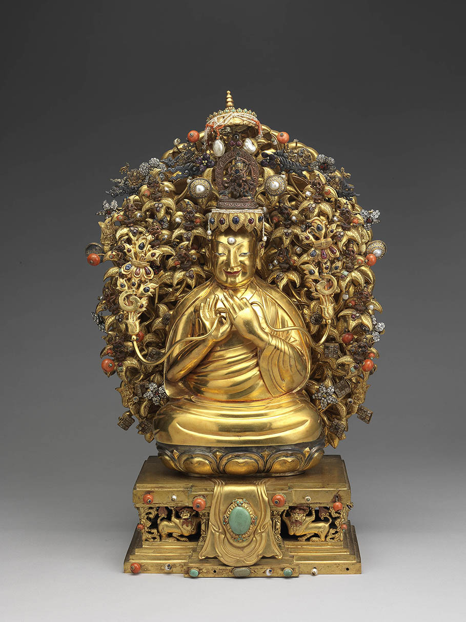 Gold statue of Tsongkhapa