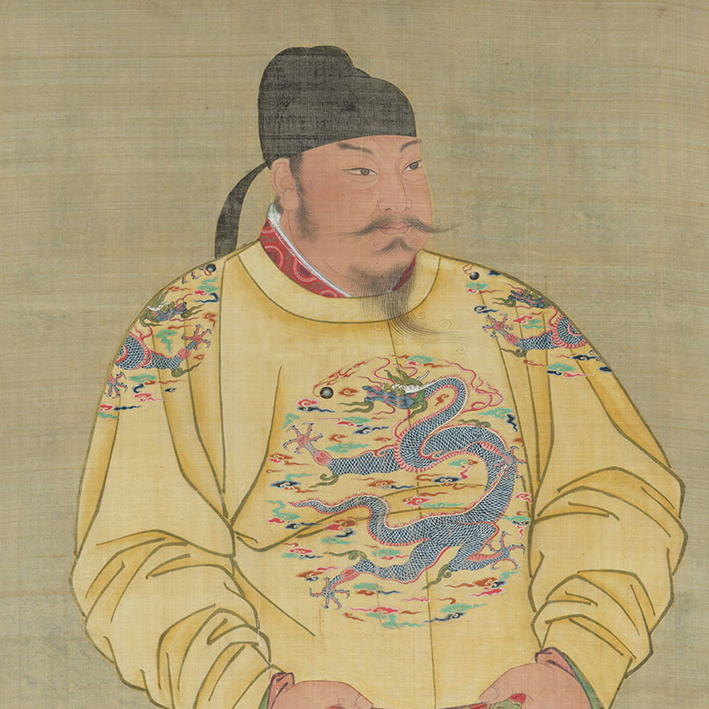 Standing Portrait of Emperor Taizong of the Tang