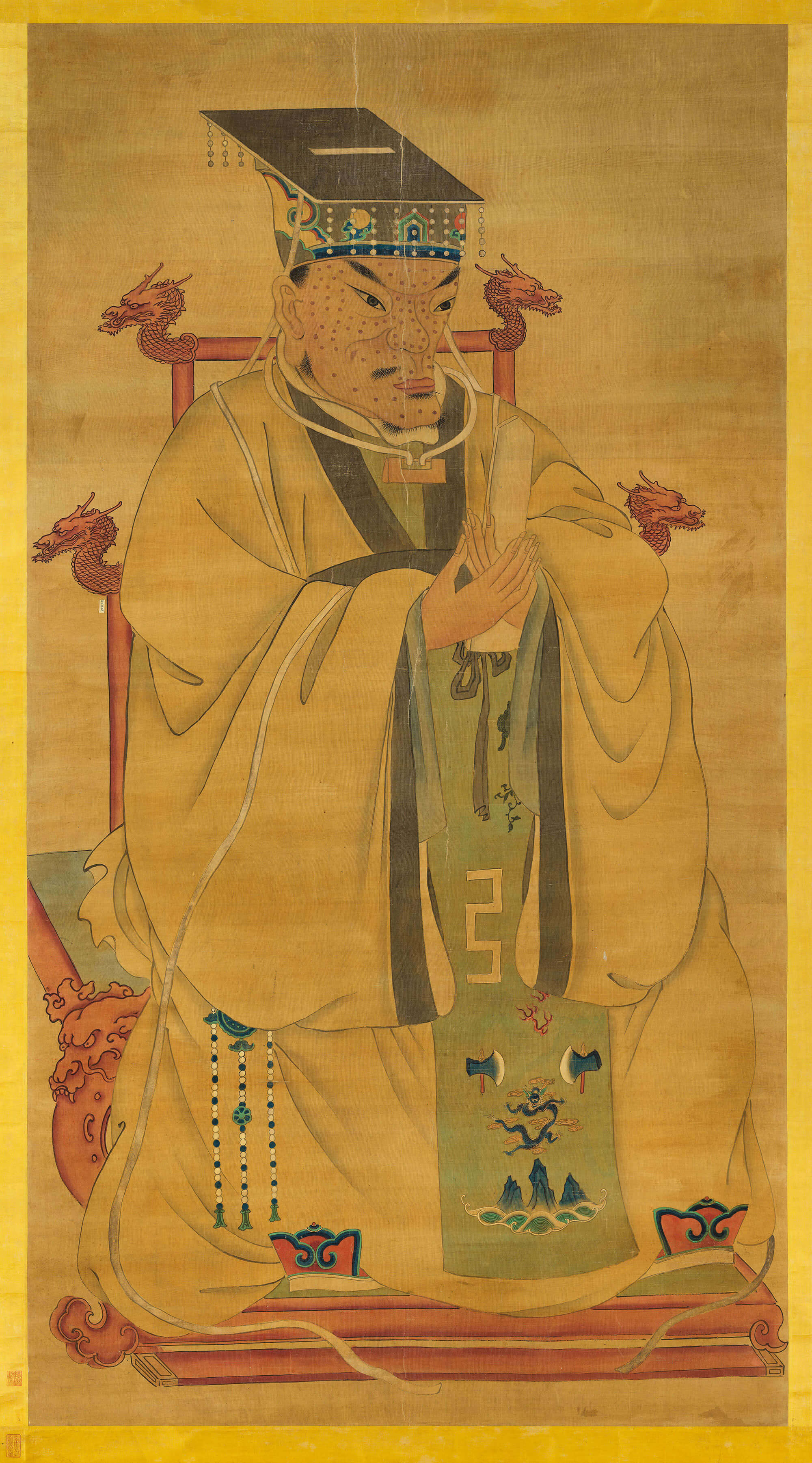Seated Portrait of Emperor Taizu of the Ming