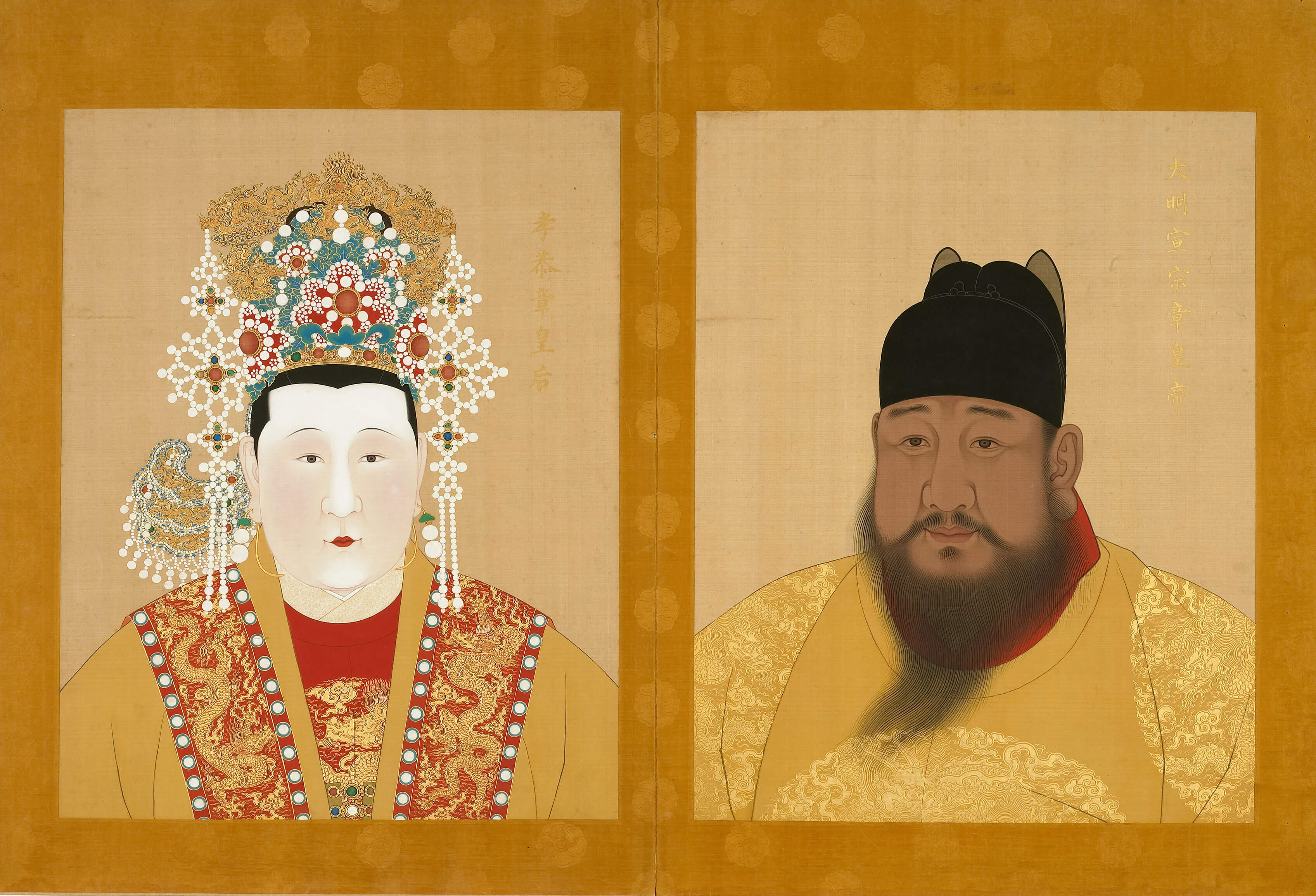 Emperor Zhang, Xuanzong, of the Ming; Zhang's Empress Xiaogong 