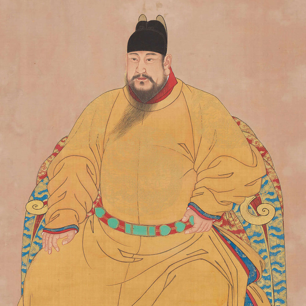 Seated Portrait of Emperor Renzong of the Ming