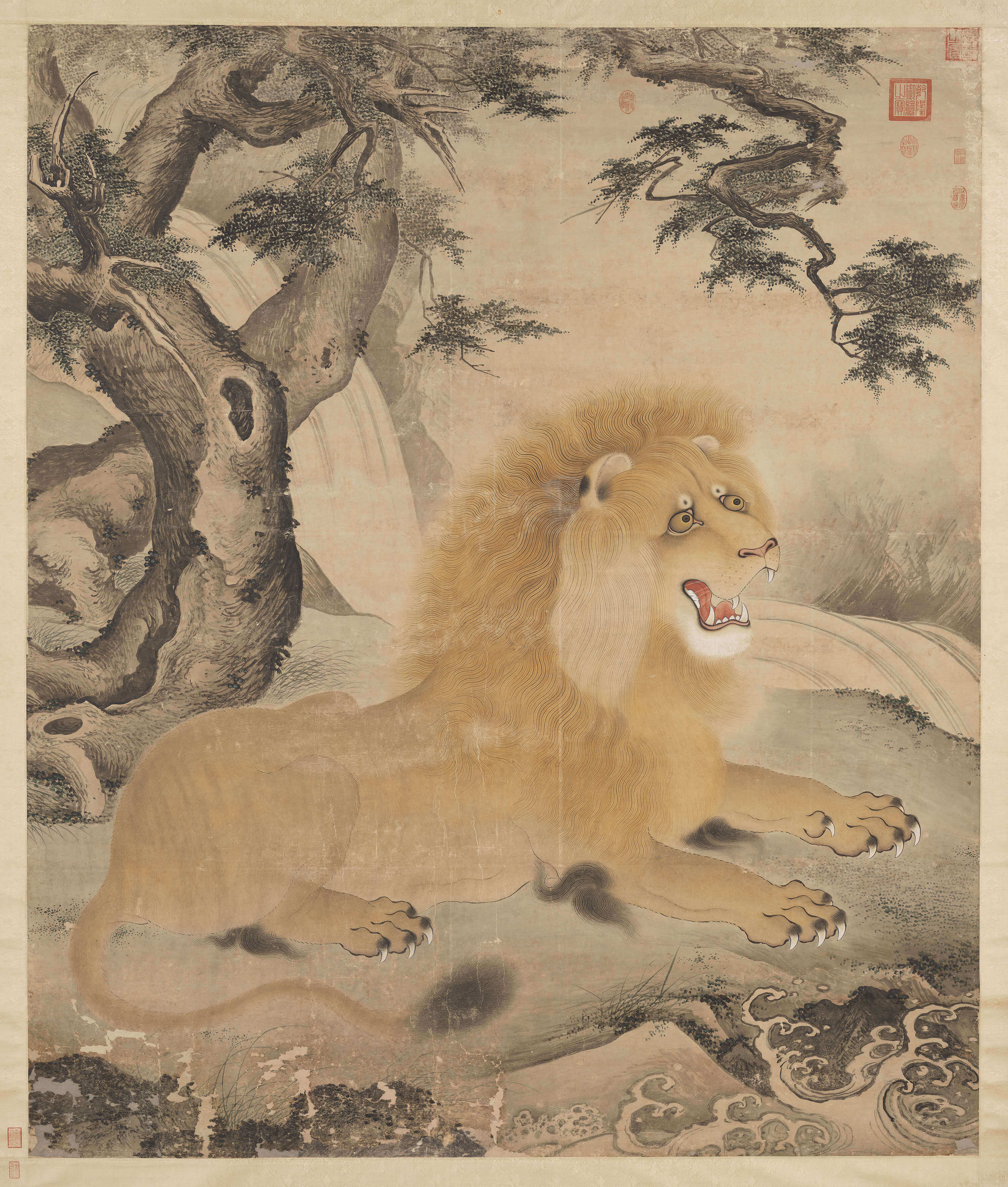 Painting of a Lion, Suanni