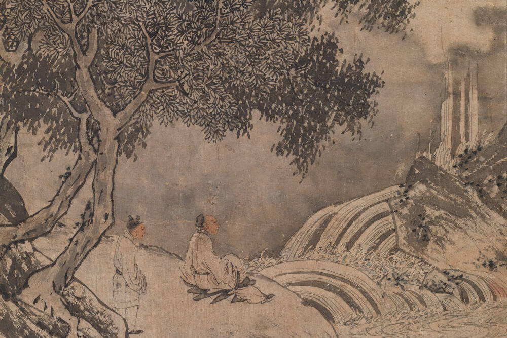 Viewing a Waterfall Tang Yin (1470-1524), Ming dynasty_preview