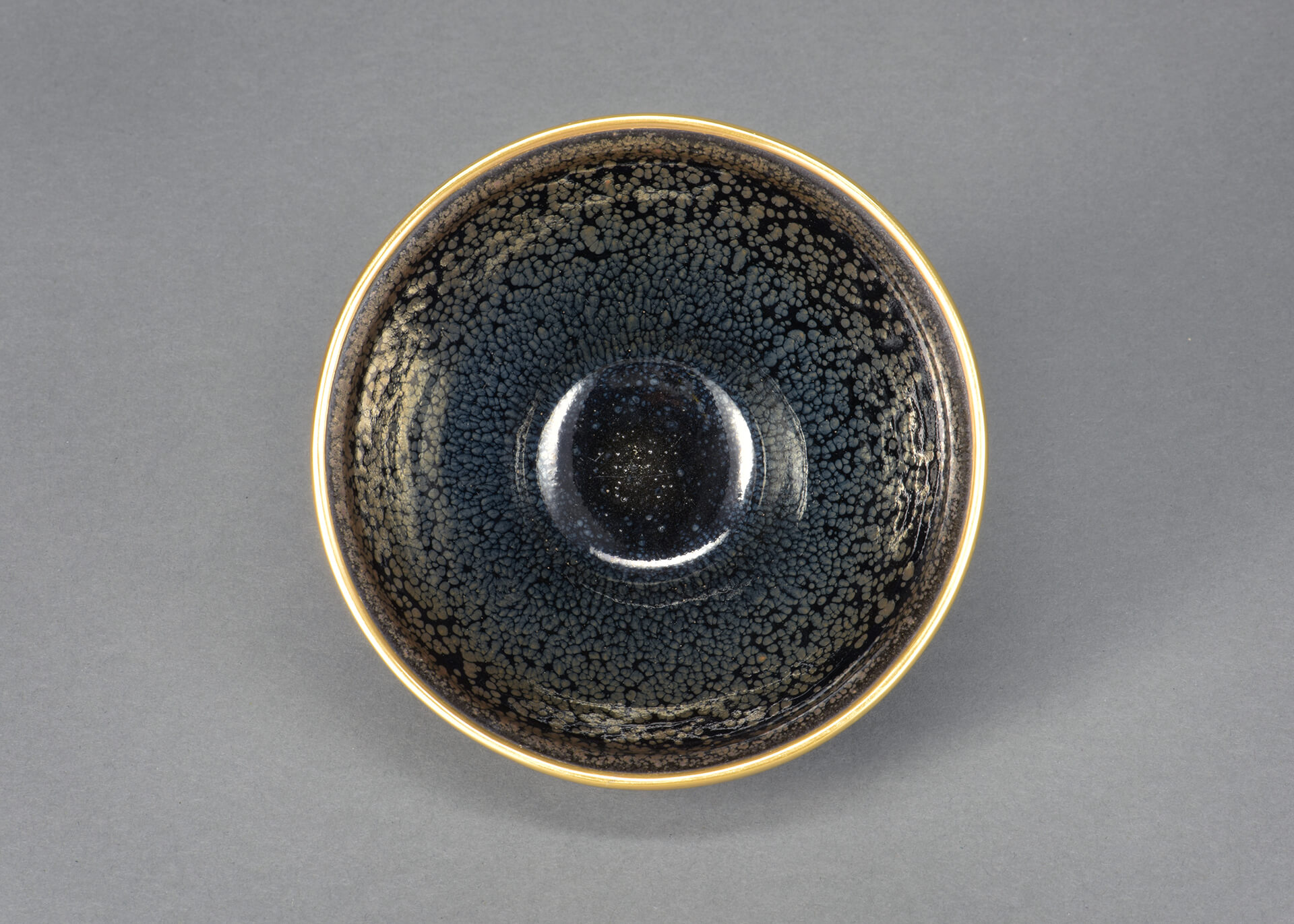 Southern Song dynasty, 12th-13th century Jian ware Tea bowl with silvery spots against Tenmoku glaze