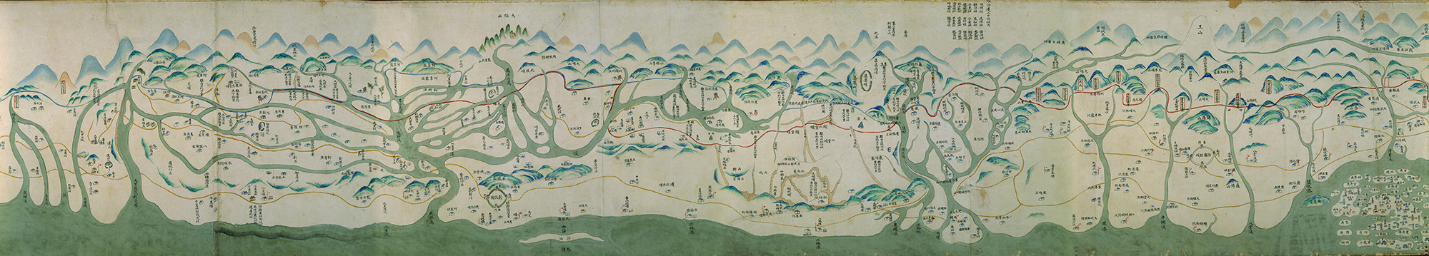 Map of Boundaries Dividing Han Chinese and Savages