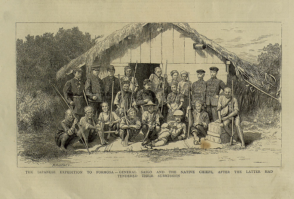 The Japanese expedition to Formosa-General Saigô and the native chiefs, after the latter had tendered their submission_preview