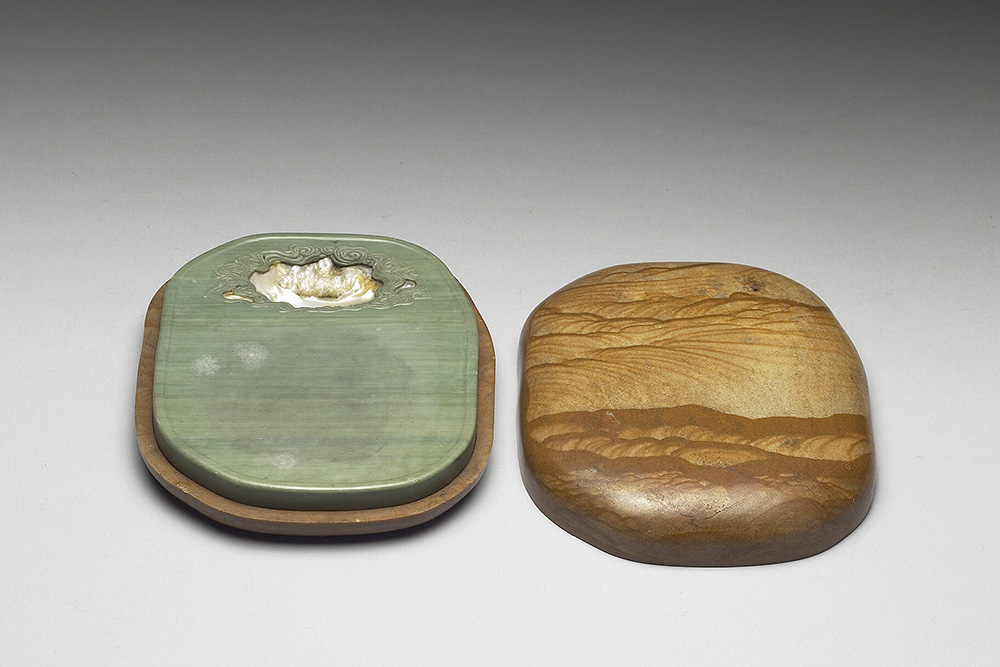 Songhua inkstone with mother-and-pearl inlay_Preview