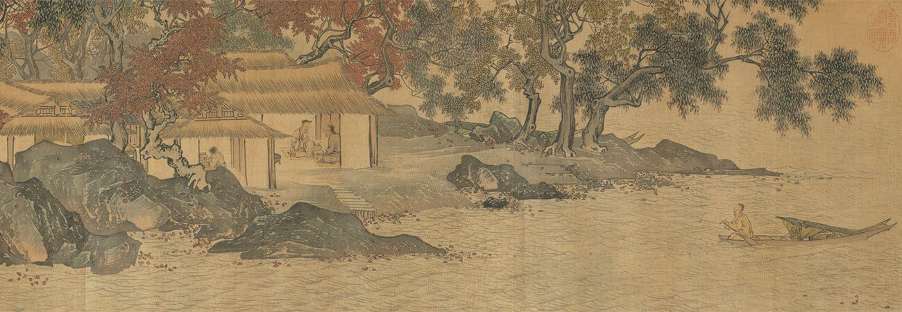 Ming dynasty, Tang Yin, Fishing in Reclusion Among Mountains and Streams_Preview