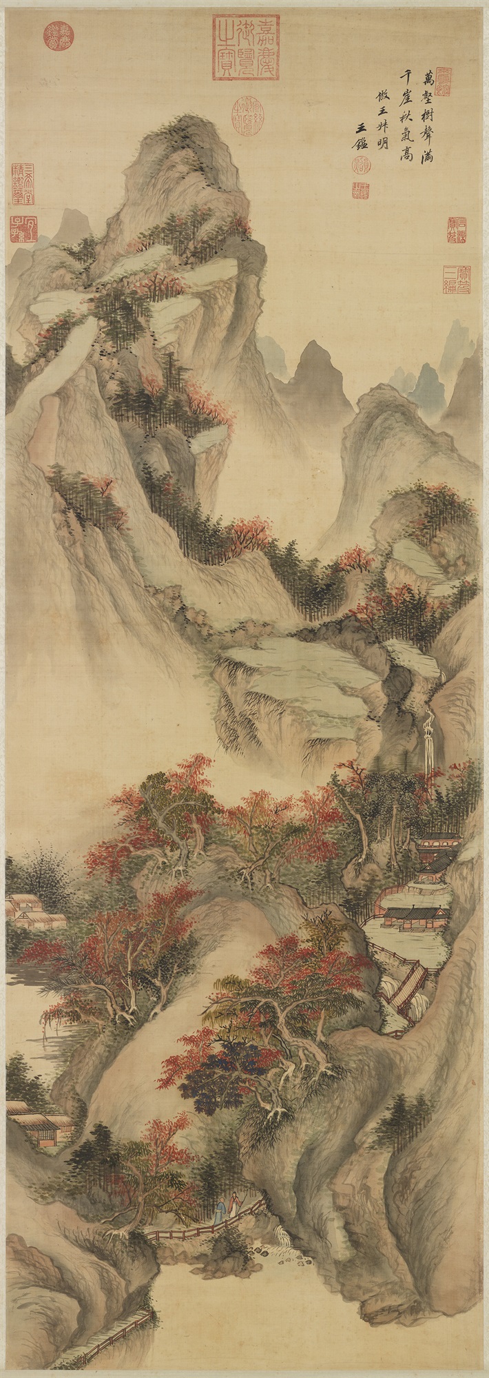 Imitating Wang Meng’s “Autumn Mountains”, Wang Jian (1598-1677), Qing dynastypreview