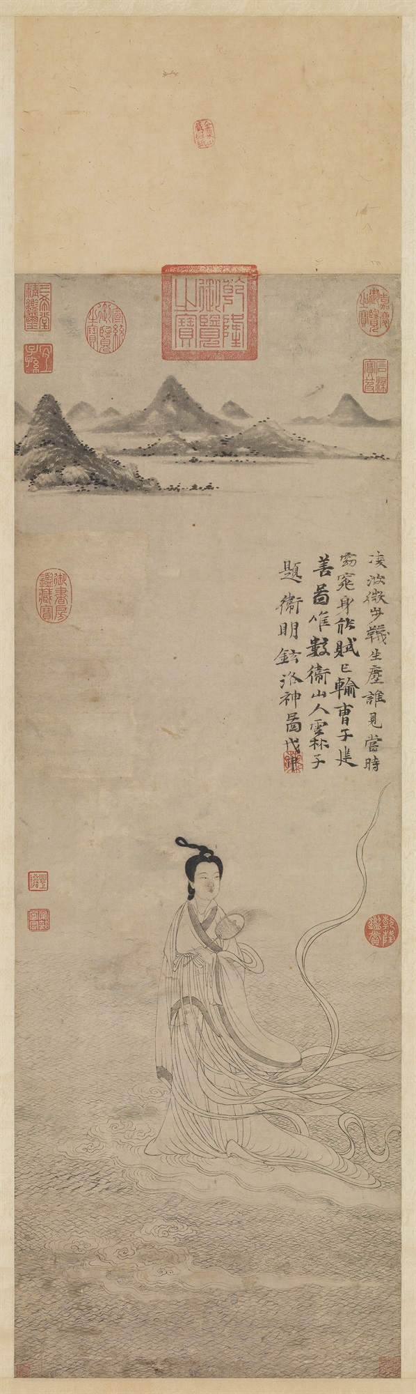 Goddess of the Luo River Wei Jiuding (ca. 14th c.), Yuan dynasty