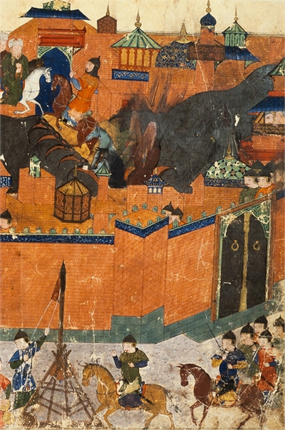 Les Mongols assiegent Bagdad