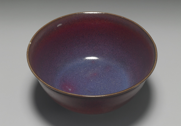 Bowl with purple red glaze, Jun ware, Ming dynasty (1368-1644 