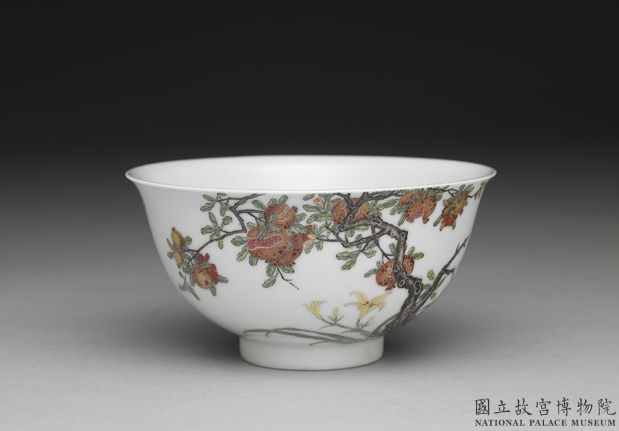 □青澤古美術□G849清時代 雍正年製 琺瑯彩画花鳥碗一対・古陶磁器 