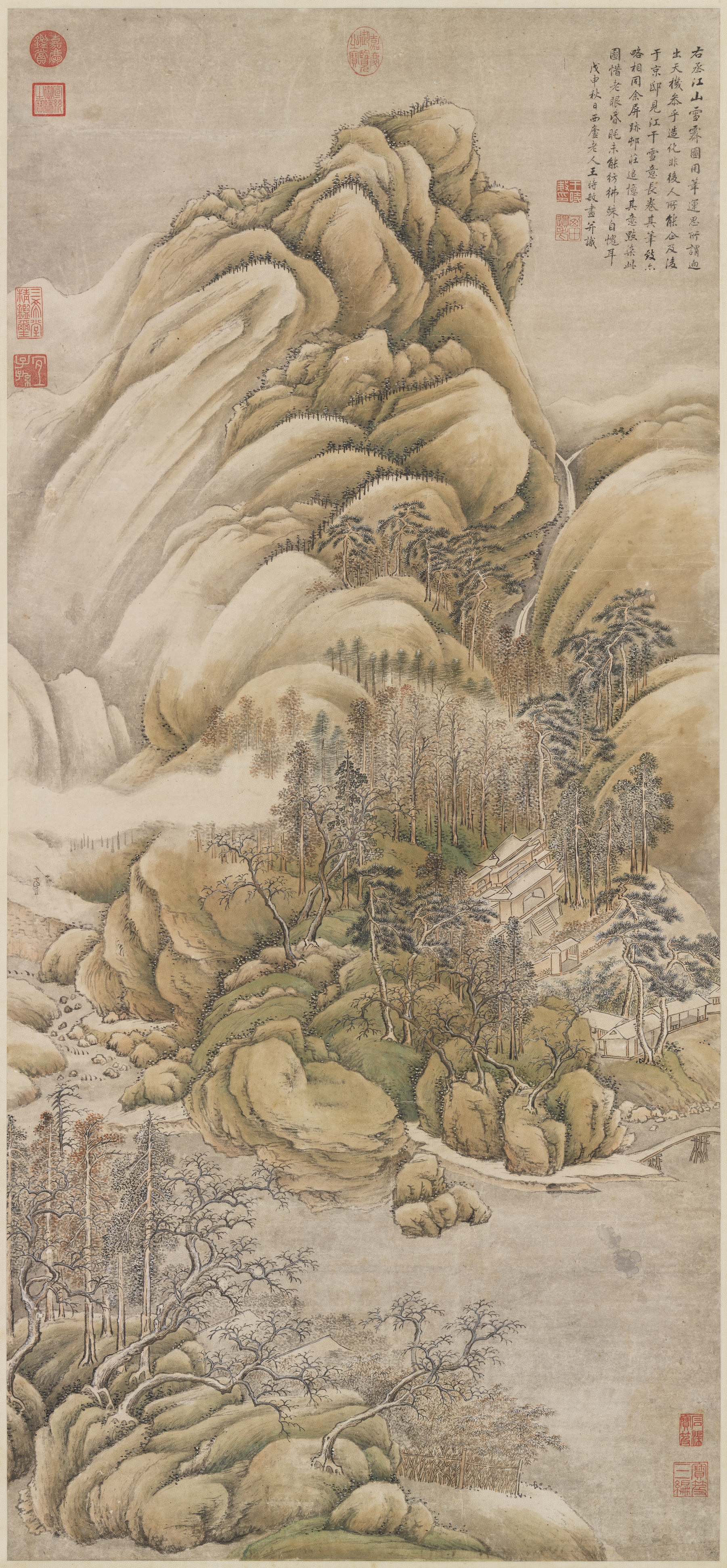 After Wang Wei's "Snow Over Rivers and Mountains"