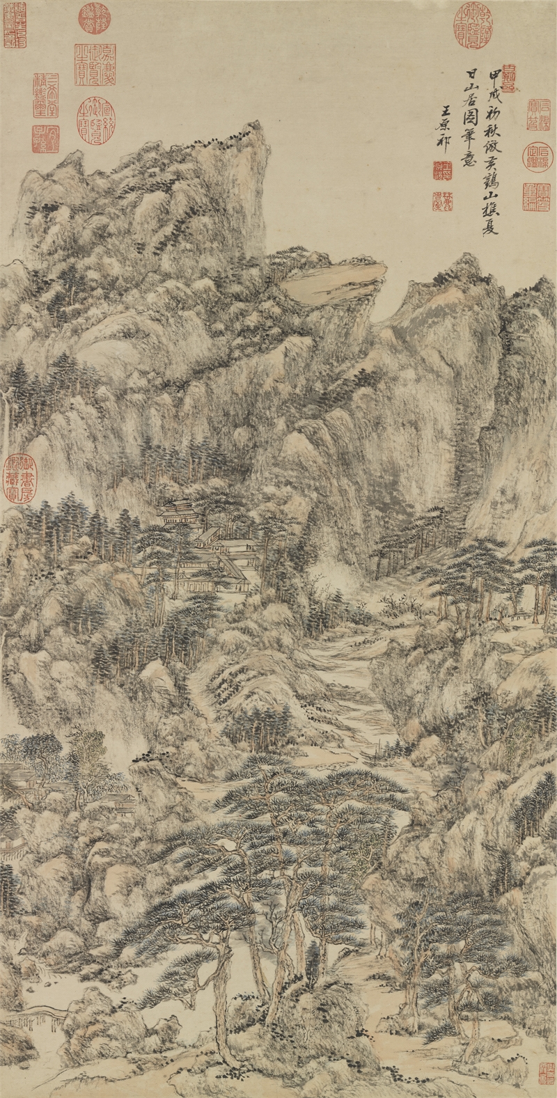 After Wang Meng's "Mountain Dwelling on a Summer Day"