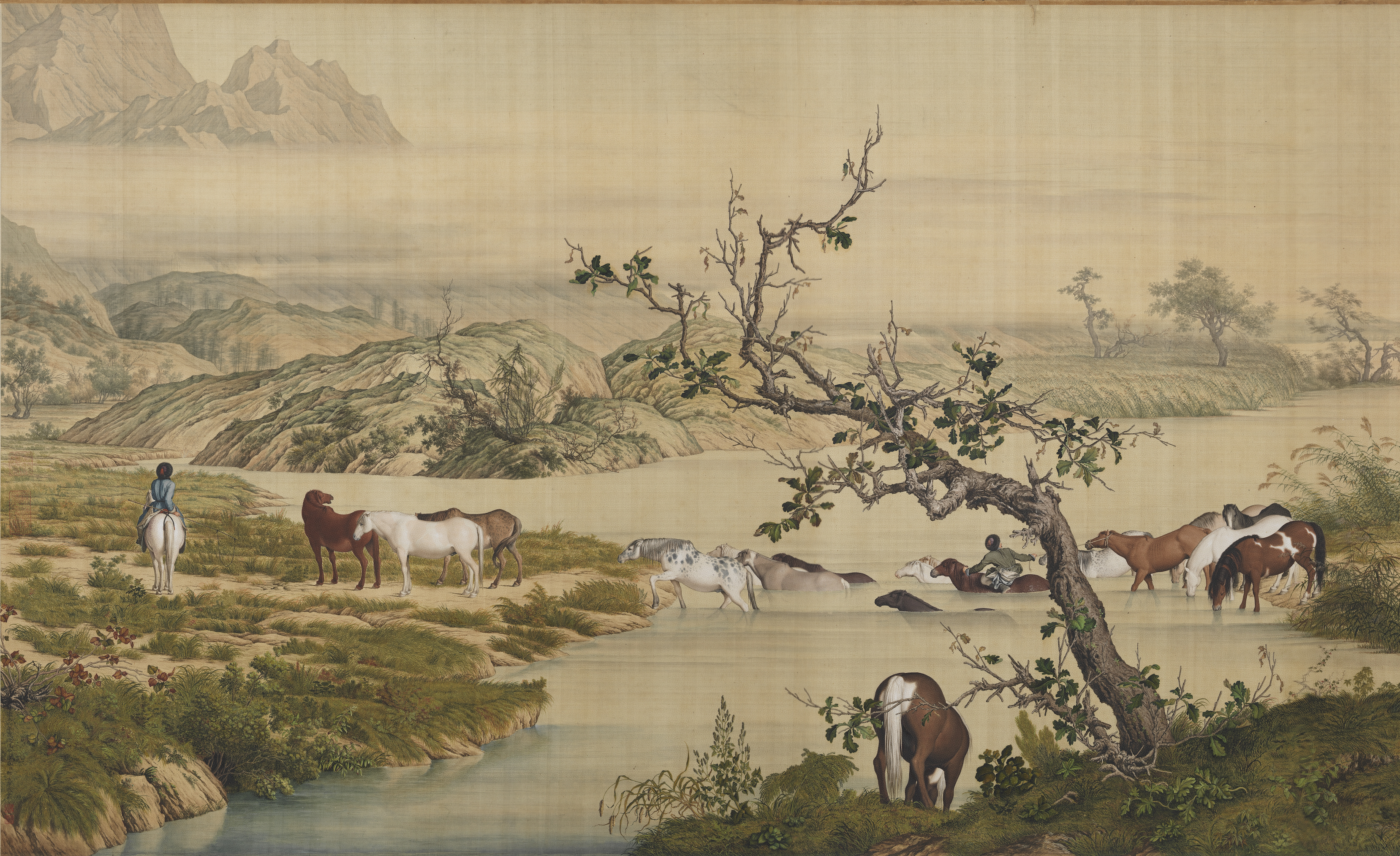 國立故宮博物院>典藏精選>百駿圖 國立故宮博物院>典藏精選>百駿圖