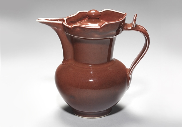 Monk's Cap Ewer with Ruby Red Glaze