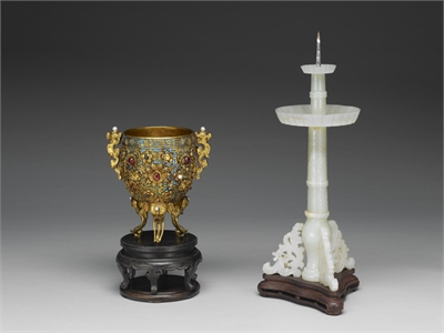 Gold chalice of eternal stability、Jade candlestick of 